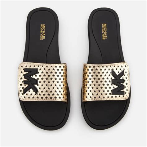 colorful michael kors slides|michael kors slides on sale.